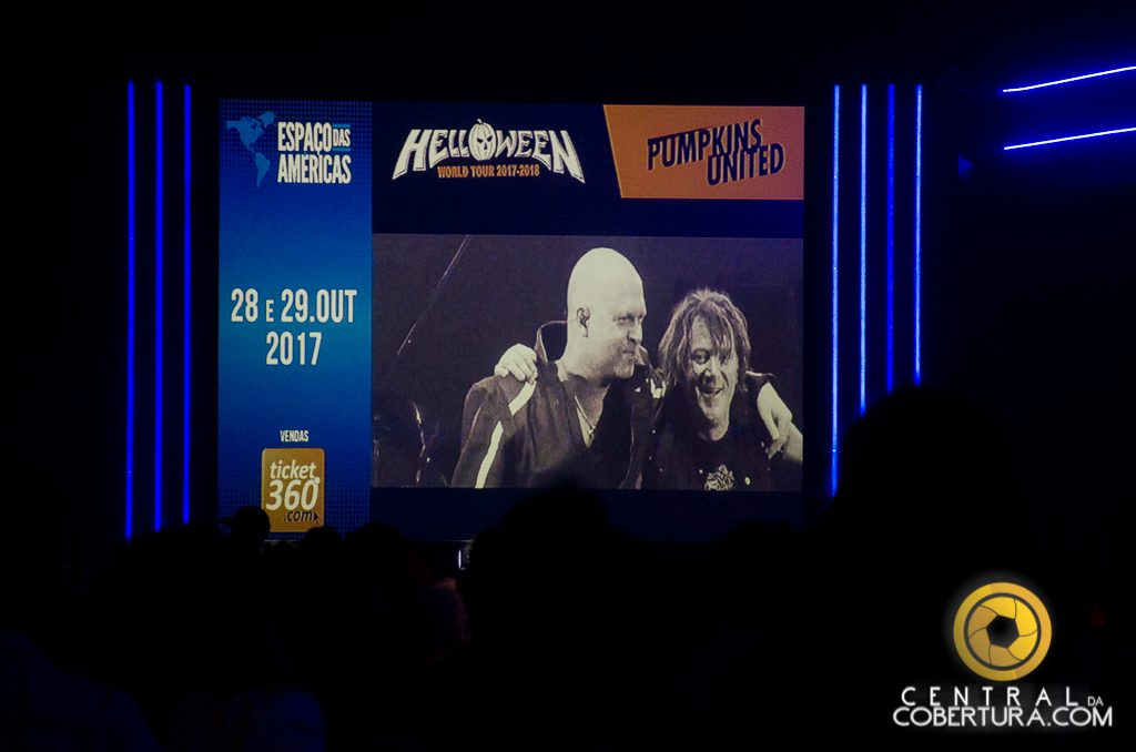 Espaço das Américas divulga em telão volta da formação clássica do Helloween 